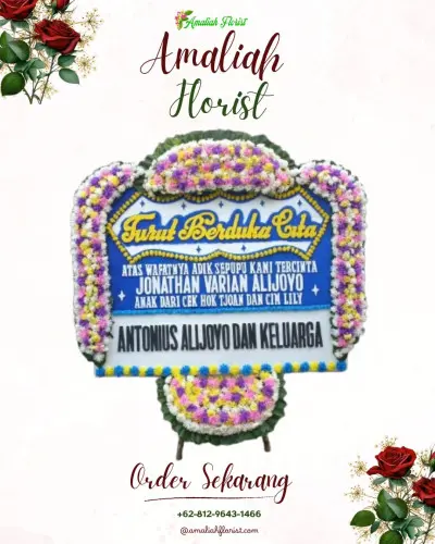 Papan Bunga Duka kebomas gresik