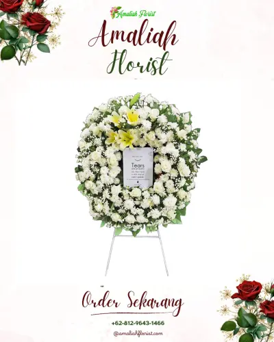 Krans Bunga Duka Cita kebomas gresik