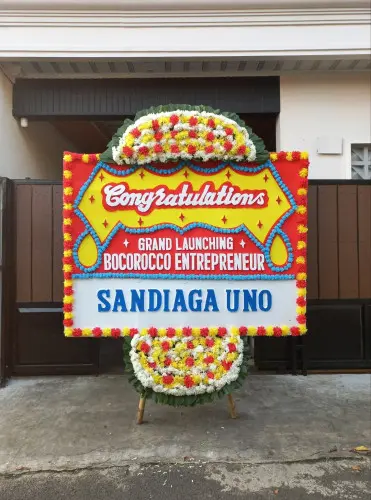 Papan Bunga Opening kebomas gresik